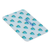 Magnet Flexible Canards en caoutchouc bleu par stockeman (Côté Droit)