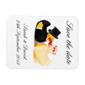 Magnet Flexible canards mariages 4 ... enregistrer l'aimant date (Horizontal)