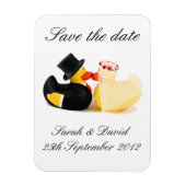 Magnet Flexible canards mariages 4 ... enregistrer l'aimant date (Vertical)