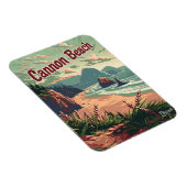 Magnet Flexible Cannon Beach Vintage (Côté Droit)