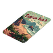 Magnet Flexible Cannon Beach Vintage (Côté Gauche)