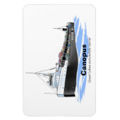 Magnet Flexible Canopus, transporteur automobile des Grands Lacs (Vertical)