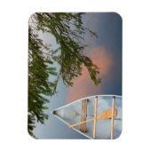 Magnet Flexible Canot sur le lac au coucher du soleil, Canada (Vertical)