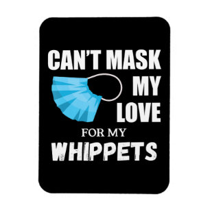 Magnet Flexible Cant Masque Mon Amour Pour Whippet, Don Adulte Chi