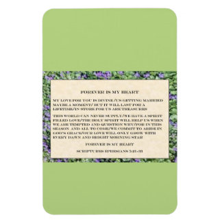 Magnet Flexible canvas "Forever is my heart"