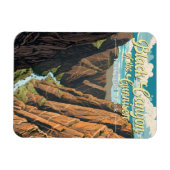 Magnet Flexible Canyon Noir Du Parc National Gunnison Art (Horizontal)