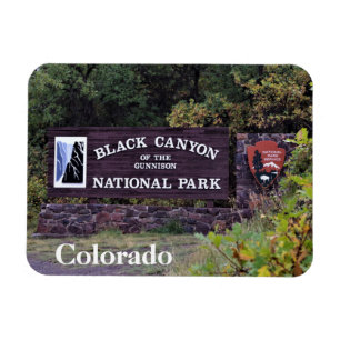 Magnet Flexible Canyon noir du parc national Gunnison Colorado
