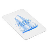 Magnet Flexible Cap Coral Côtier Nautique Voile (Côté Droit)