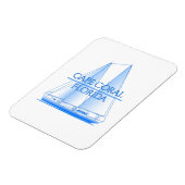 Magnet Flexible Cap Coral Côtier Nautique Voile (Côté Gauche)