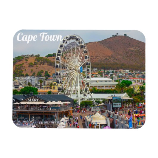 Magnet Flexible Cap Table Mountain Waterfront Cityscape (Horizontal)