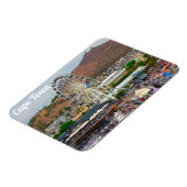 Magnet Flexible Cap Table Mountain Waterfront Cityscape (Côté Gauche)