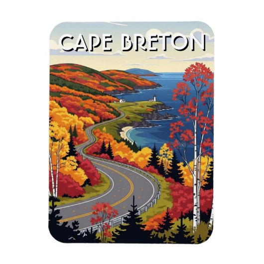 Magnet Flexible Cape Breton Island Canada Wildflowers (Vertical)