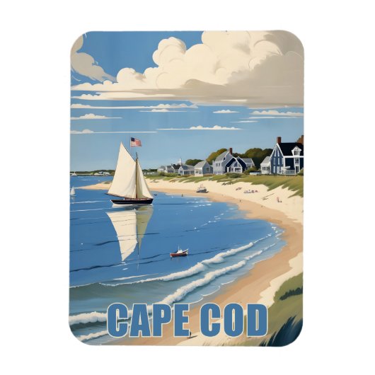 Magnet Flexible Cape Cod Massachusetts (Vertical)