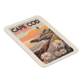 Magnet Flexible Cape Cod Massachusetts Art de voyage pictural Rétr (Côté Droit)