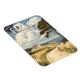 Magnet Flexible Cape Cod Massachusetts Voyage Art Vintage (Côté Droit)
