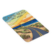 Magnet Flexible Cape May New Jersey Illustration Voyage (Côté Droit)