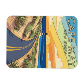 Magnet Flexible Cape May New Jersey Illustration Voyage (Horizontal)