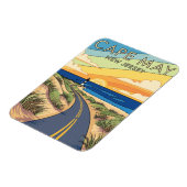 Magnet Flexible Cape May New Jersey Illustration Voyage (Côté Gauche)