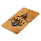 Magnet Flexible Capitaine Ancre Et Roue (Côté Gauche)