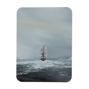 Magnet Flexible Capitaine Scott et équipage de découverte