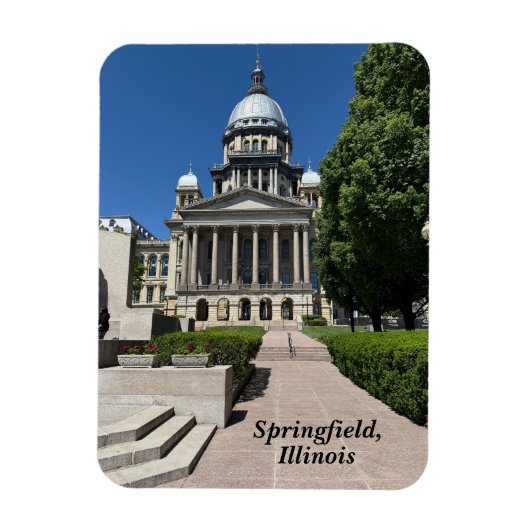 Magnet Flexible Capitole de l'État de l'Illinois à Springfield (Vertical)