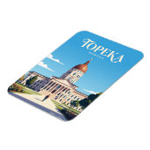 Magnet Flexible Capitole de l'État du Kansas États-Unis (Côté Gauche)