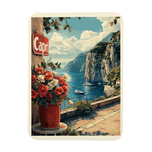 Magnet Flexible Capri, Italie Vintage (Vertical)