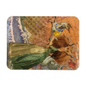 Magnet Flexible Capricorn Femme Chèvre Whimsical Amusant (Horizontal)