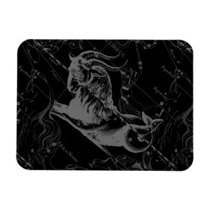 Magnet Flexible Capricorne Constellation Hevelius 1690 sur Noir
