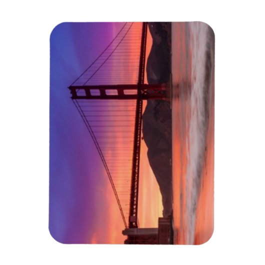 Magnet Flexible Capture du Golden Gate Bridge de San Francisco (Vertical)