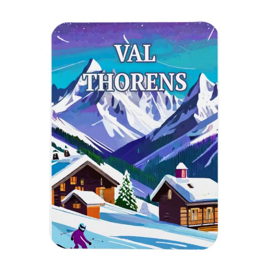 Magnet Flexible Capturez la Magie de Val Thorens (Vertical)