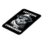Magnet Flexible Capybara avec lunettes de soleil Capy Commandant (Côté Gauche)