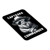 Magnet Flexible Capybara Avec Lunettes De Soleil Capy Commander (Côté Droit)