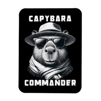 Magnet Flexible Capybara Avec Lunettes De Soleil Capy Commander