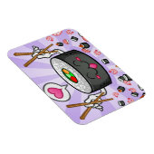 Magnet Flexible Caractère de dessin sushi Manger beaucoup de creve (Côté Droit)