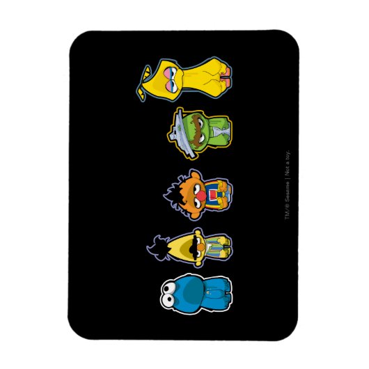 Magnet Flexible Caractères de rue Sésame Zombie (Vertical)