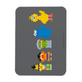 Magnet Flexible Caractères Pixel Sesame Street (Vertical)