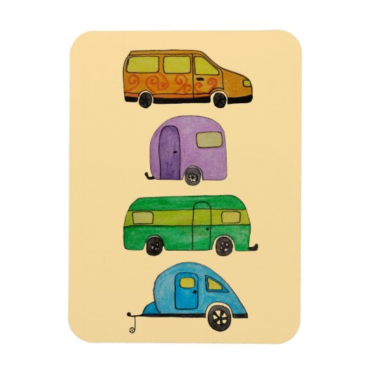 Magnet Flexible Caravanes de camping (Vertical)