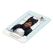 Magnet Flexible Cardinal Christmas card, Cardinal photo Cardinal (Côté Gauche)