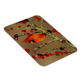 Magnet Flexible Cardinal du Nord perché, IL (Côté Droit)