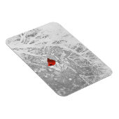 Magnet Flexible Cardinal en hiver (Côté Droit)