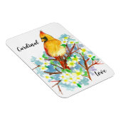 Magnet Flexible Cardinal Love State Bird de Virginie (Côté Droit)