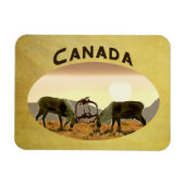 Magnet Flexible Caribou Duel - Canada (Horizontal)
