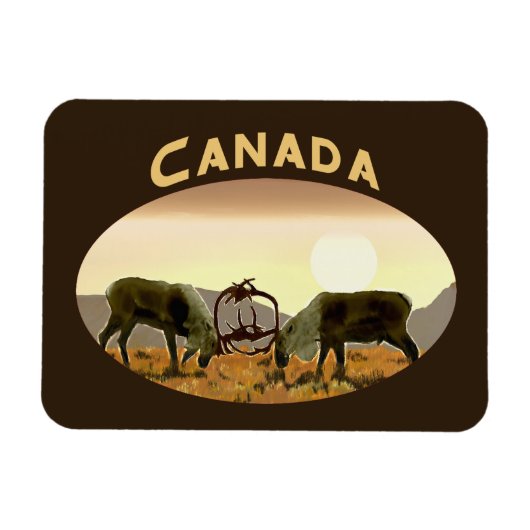 Magnet Flexible Caribou Duel - Canada (Horizontal)