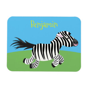 Magnet Flexible Caricature amusante de zèbre