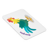 Magnet Flexible Caricature amusante du coq à rames (Côté Droit)