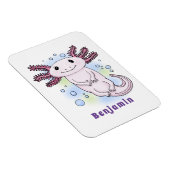 Magnet Flexible Caricature axolotl rose adorable (Côté Droit)