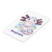 Magnet Flexible Caricature axolotl rose adorable (Côté Gauche)