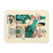 Magnet Flexible Caricature Bêtes fantastiques Scènes (Horizontal)