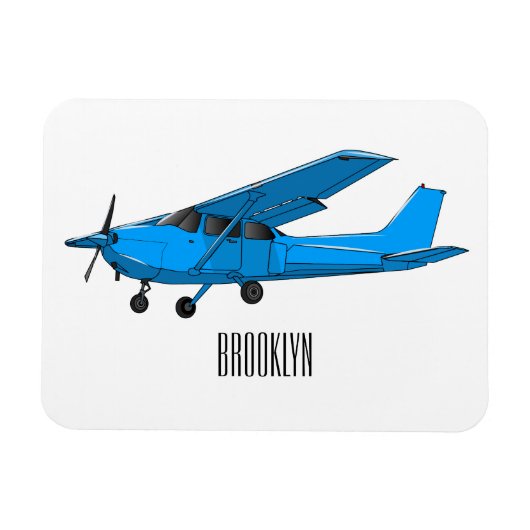 Magnet Flexible Caricature d'avion à voilure fixe (Horizontal)